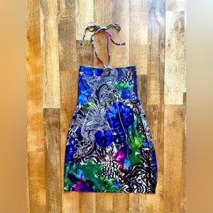 Multicolor‎ Halter Dress